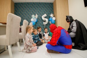 спайдермен и бетмен на детский праздник