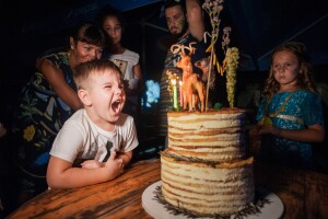 торт в стиле индейцы